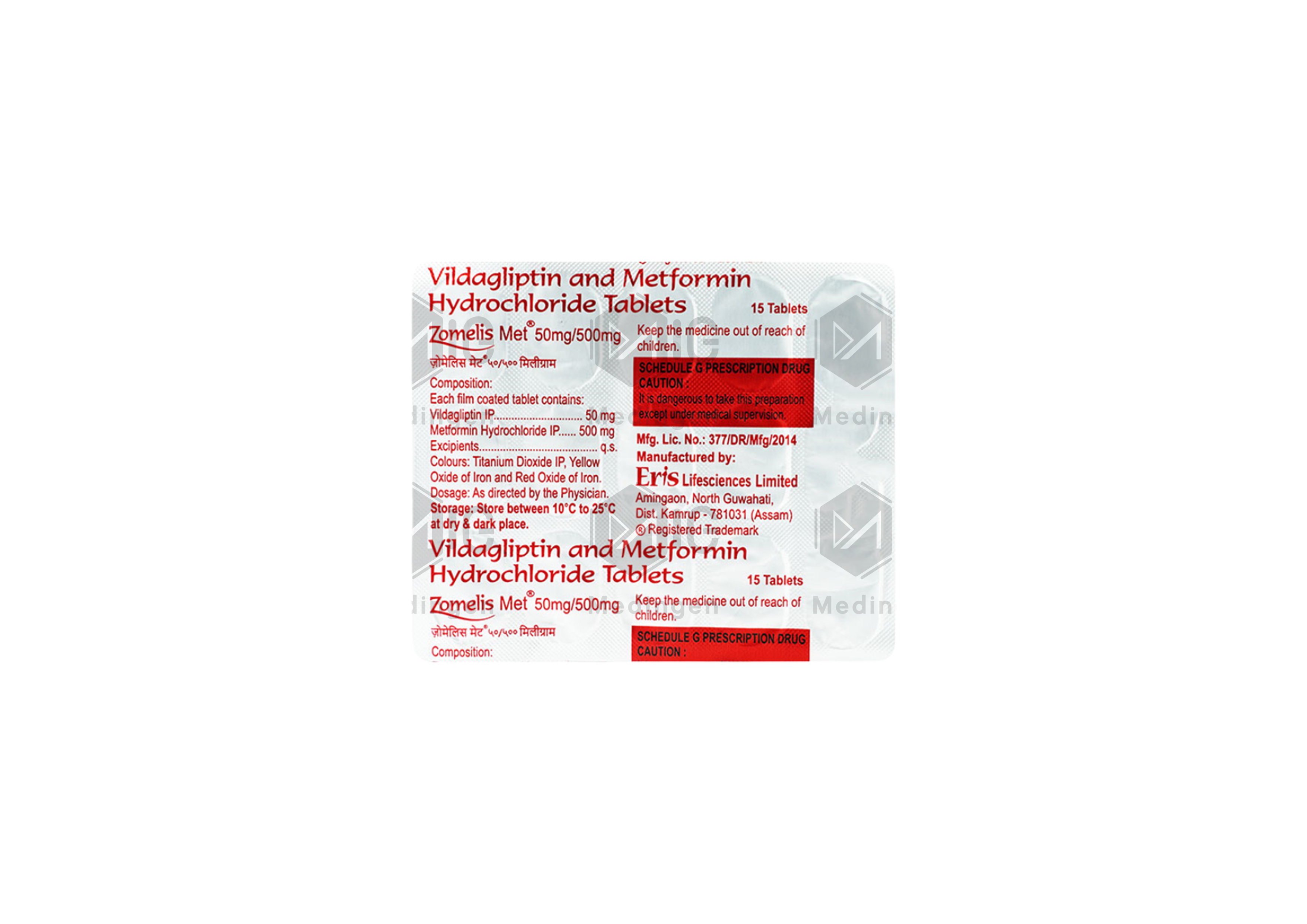 ZOMELIS MET 500MG